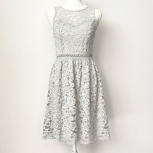 Altard State Lace Fit & Flare Dress Pale Green Size M Sleeveless Corset Coquette